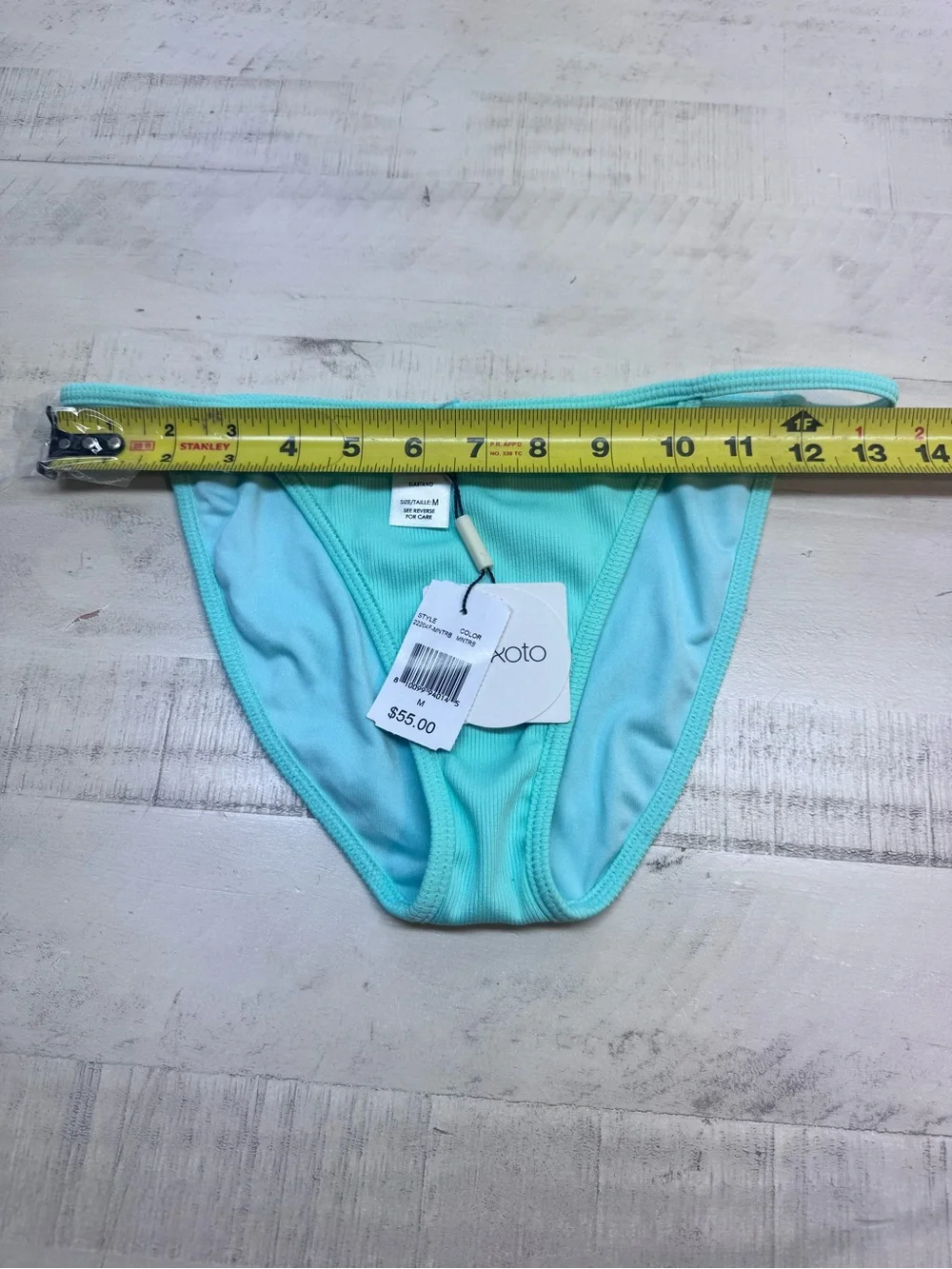 Peixoto Womens Mint Tinga Bikini swim Bottoms Size medium nwt